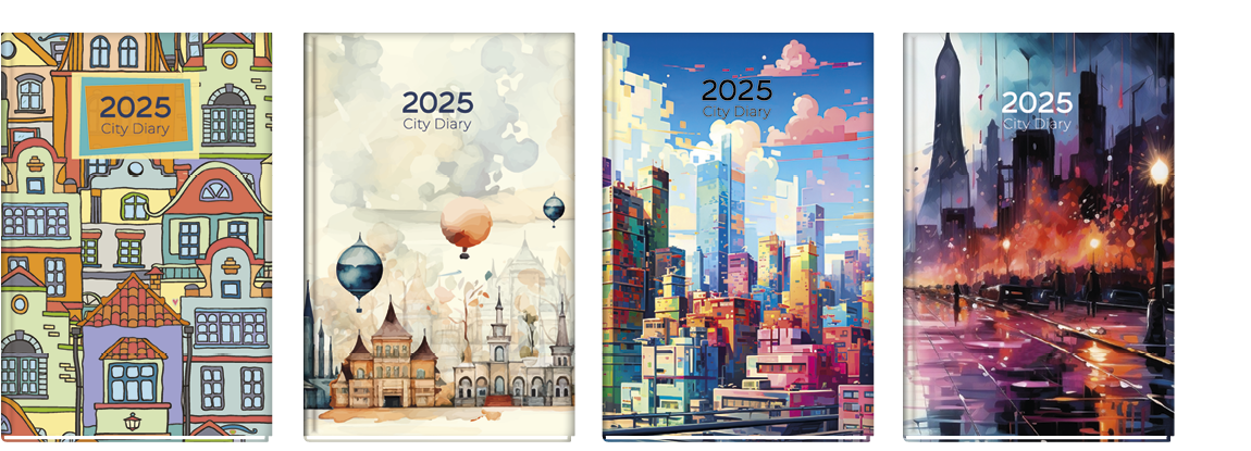 ημερολόγια-2024-2025-city-views-πολύχρωμα-με-σπίτια-και-κτίρια